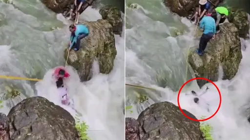驚悚3分鐘!她越峽腳滑「拉同伴陪葬」 山友強渡湍溪被沖走雙亡