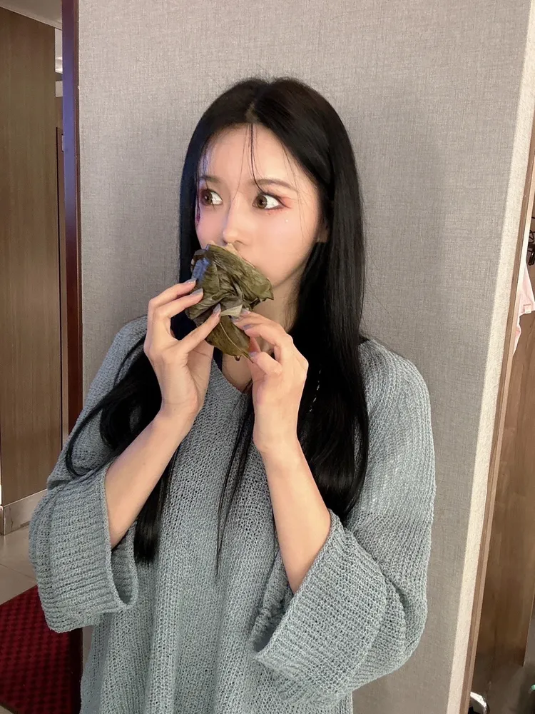 李雅英直呼台灣粽子好美妹。  安東尼行銷公司提供