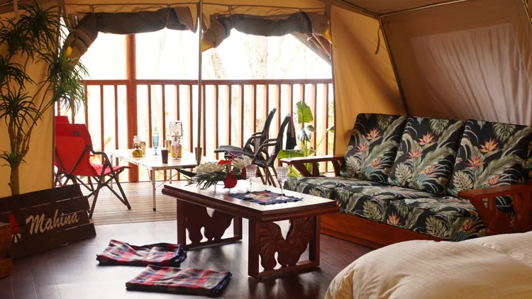 Mahina 豪華露營水療村莊。業者提供
