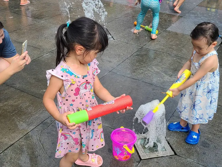 市府免費提供水槍租借,。新竹市府提供