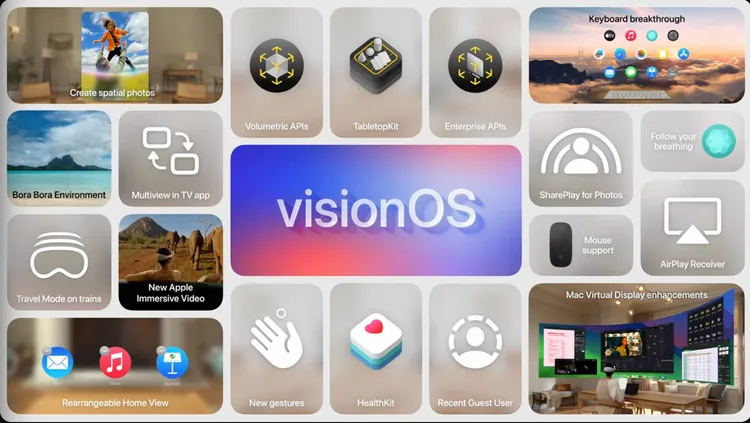 Apple為visionOS2帶來更多生活應用功能。翻攝蘋果YouTube