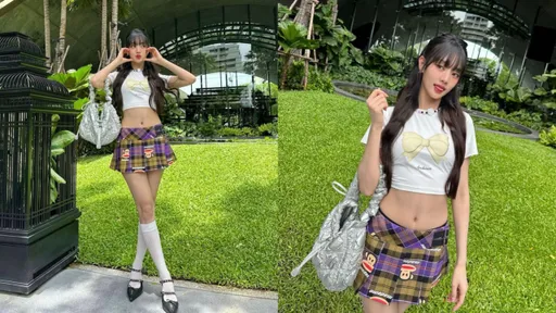 (G)I-DLE Minnie俏穿迷你裙當千禧辣妹 不科學比例好驚人