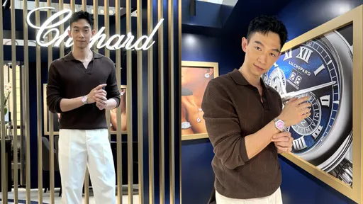 王可元「復出」首活動獻蕭邦 愛上粉色Alpine Eagle岩石茉莉錶