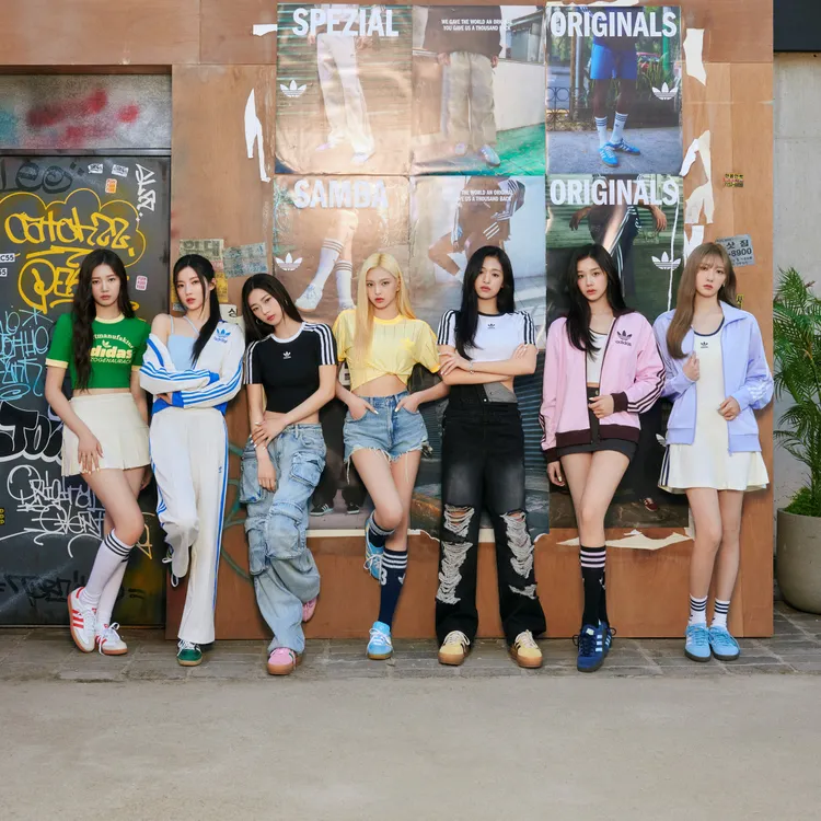 BABYMONSTER拍攝adidas Originals最新形象照。品牌提供