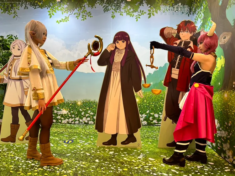 中友翻轉動漫祭共有《葬送的芙莉蓮》、《鬼滅之刃》等16大主題造景。中友提供