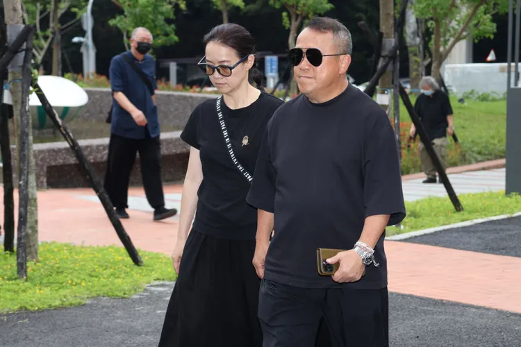 曾志偉和曾寶儀。攝影中心攝