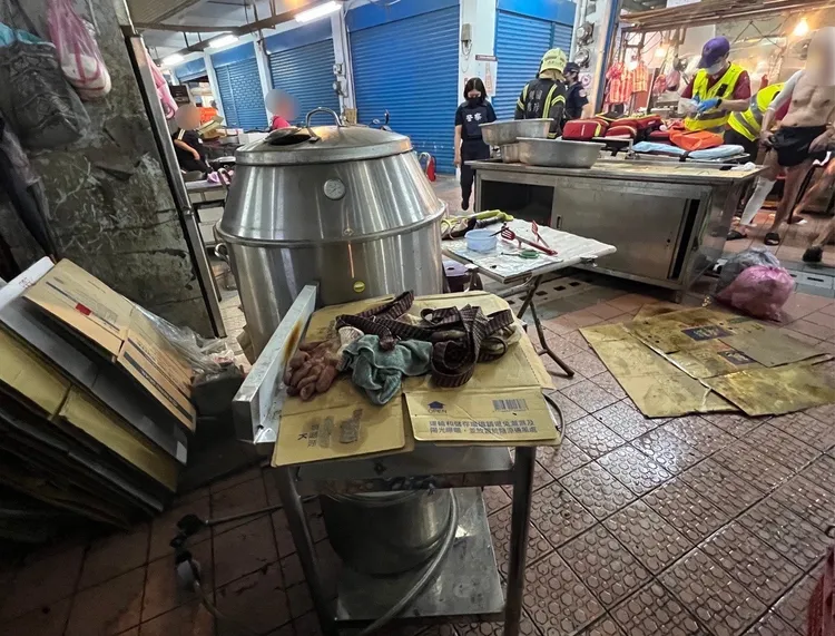 氣爆現場。大溪警分局提供