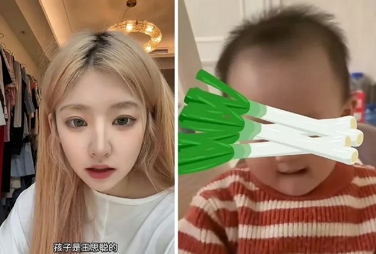 黃一鳴說1歲多女兒閃閃，是和王思聰生的。翻攝黃一鳴抖音