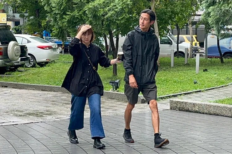 唐治平今（5日）下午親赴士林地檢署釐清母親死因。特勤中心攝