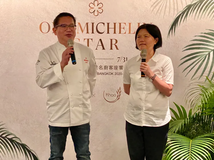 Chef Toei（圖左）來台客座。莊偉祺攝