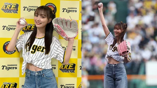 內田理央掀衣照亮投手丘 嗨翻甲子園球場台灣日