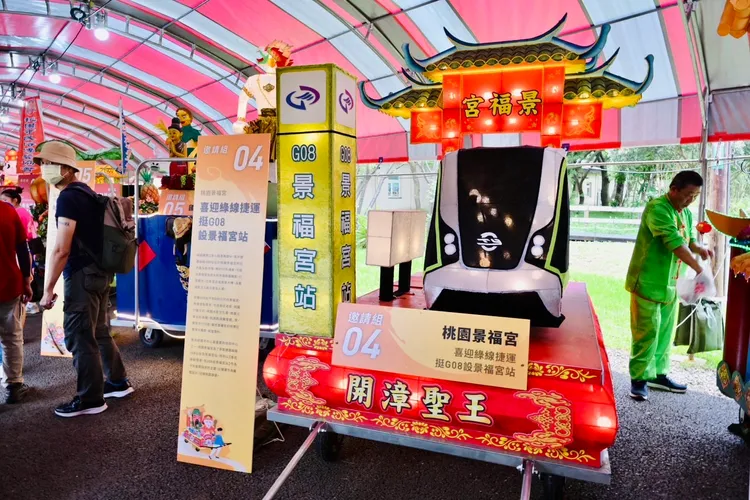 景福宮搞創意不忘拉票。景福宮提供