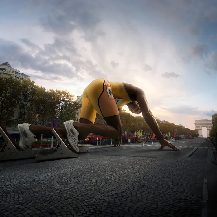 OMEGA PARIS 2024廣告宣傳活動。品牌提供