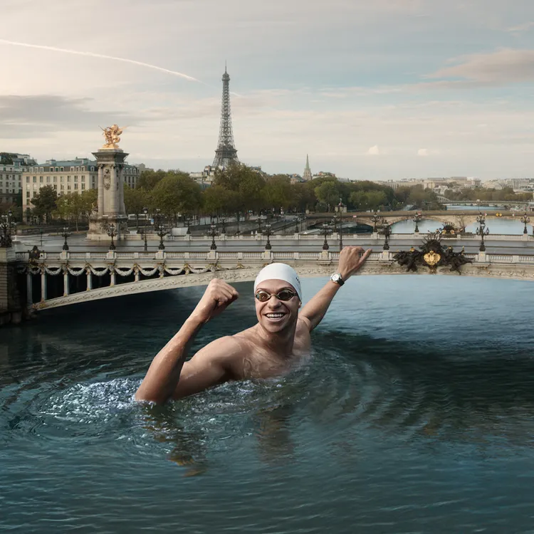 OMEGA PARIS 2024廣告宣傳活動。品牌提供