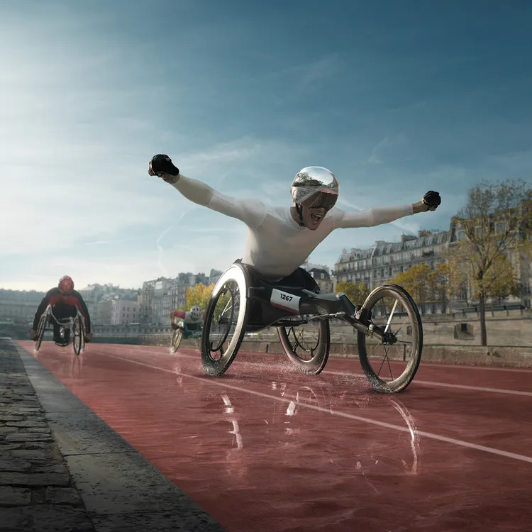 OMEGA PARIS 2024廣告宣傳活動。品牌提供