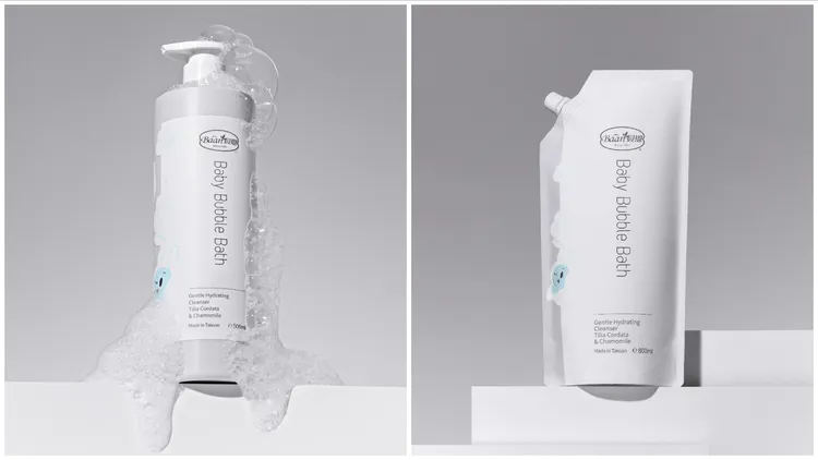 嬰兒泡泡香浴露，200ml／220元、500ml／420元、補充包800ml／600元。品牌提供