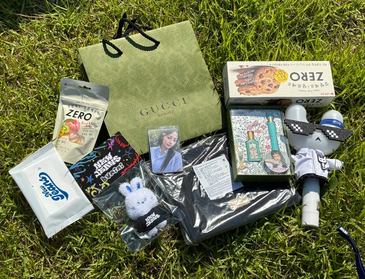 粉絲分享NewJeans今天的逆應援禮物。翻攝idolissue