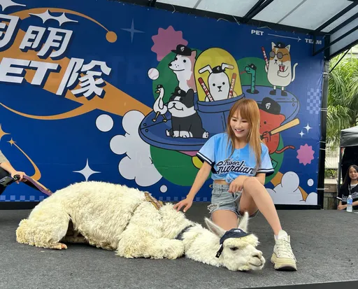 不只有黃仁勳! 10億身家女歌手帶草泥馬奔球場開球