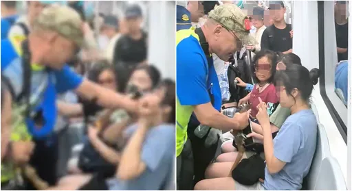 老人逼让位！拐杖插女子双腿间　呛「报案阿」叫嚣画面曝光