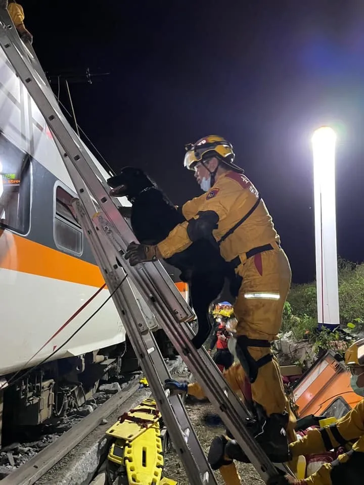 Usa曾參與太魯閣事故救援。消防局提供