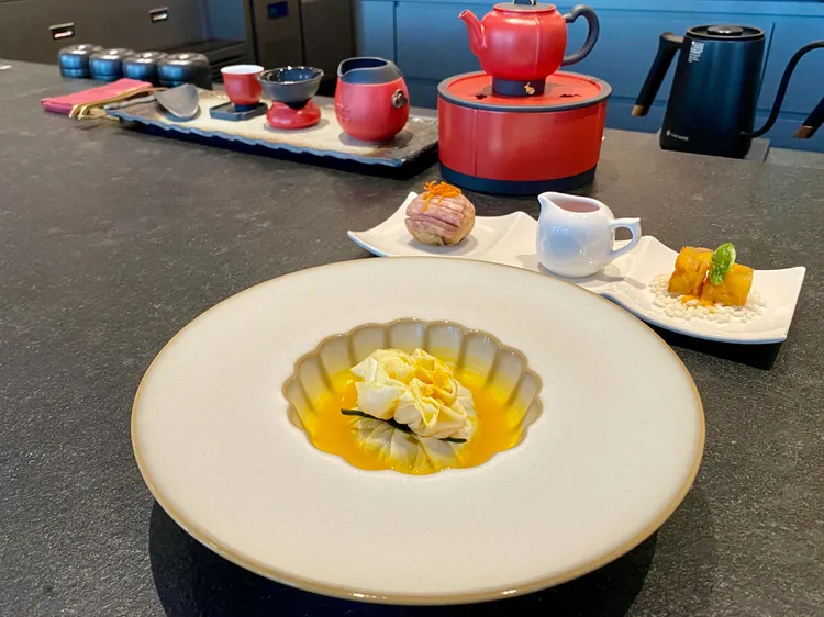 以懷石料理形式呈現的宜蘭名菜西滷肉。莊偉祺攝