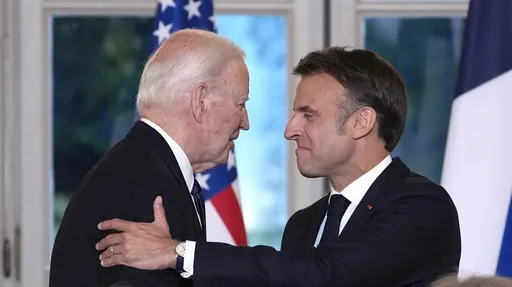 劍指中國!美法元首發表聯合聲明 拜登重申印太自由航行