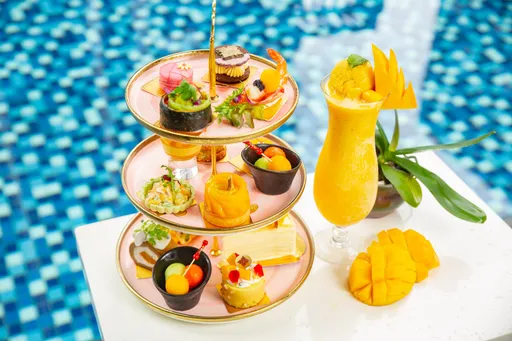 美麗信花園酒店花園酒吧JIU BAR即日起推出季節限定《Mango Smoothie ● 芒果雙人午茶饗宴》