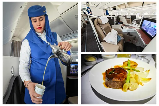 沙烏地航空商務艙開箱!椰棗、阿拉伯咖啡迎賓 體驗輕奢華