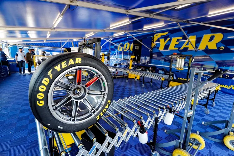 固特異打造的每一條LMGT3輪胎約由33%的永續材料製成。業者提供