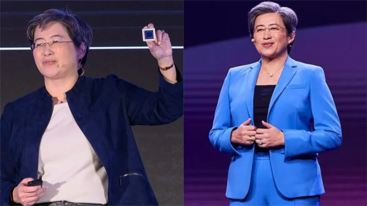 蘇姿丰手上的鑽錶、鑽戒、智慧手環是標配。翻攝AMD臉書