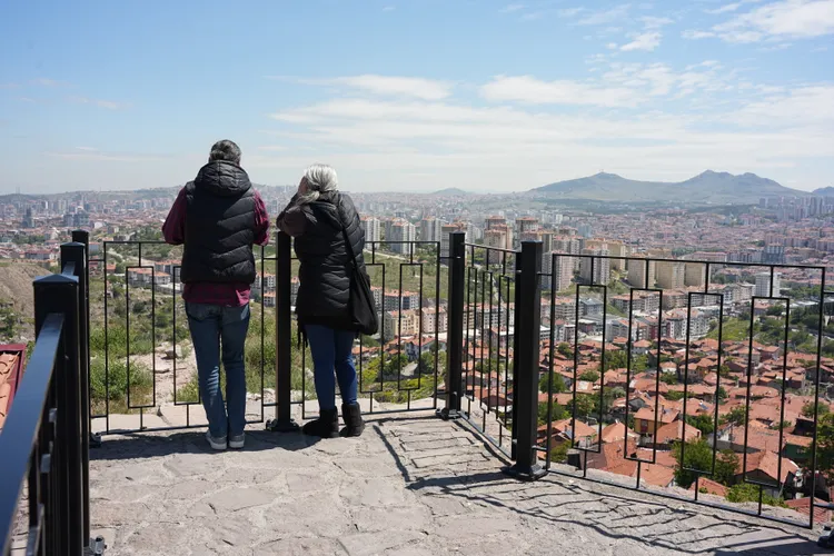 安卡拉城堡位於制高點，視野相當遼闊。S.H.攝