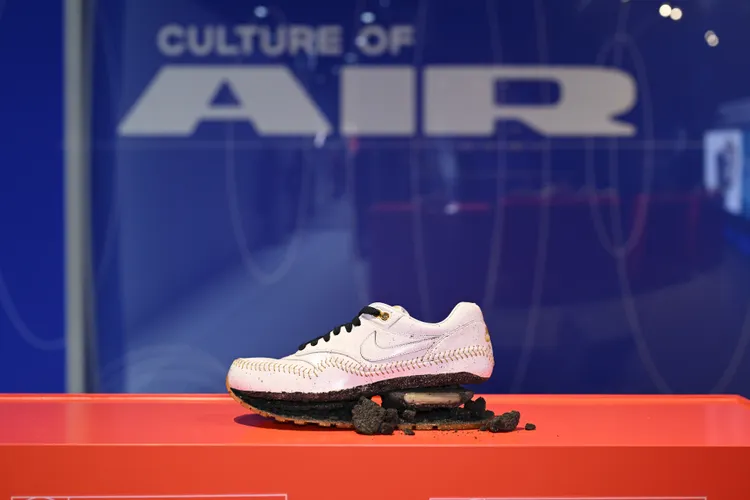 王建民個人版本的Air Max 1外觀聯想到棒球。品牌提供