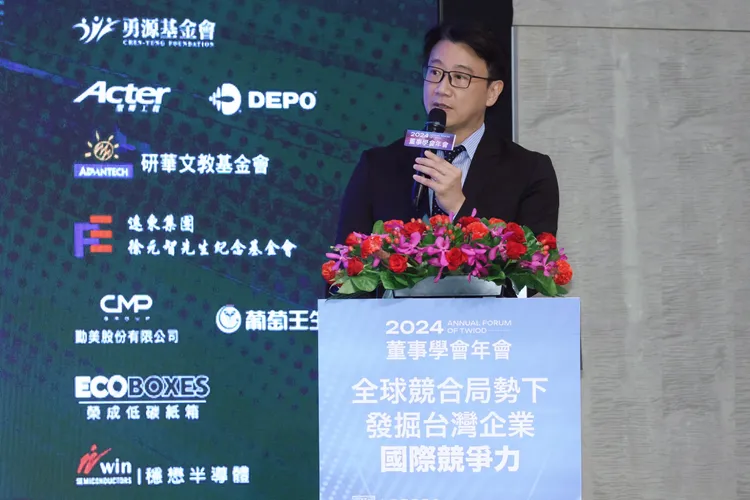 台灣董事學會發起人蔡鴻青。彭欣偉攝