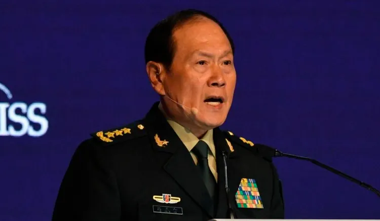 中國前國防部長魏鳳和曾在同樣場合嗆聲，「台獨死路一條」，後來涉及貪腐傳聞。資料照片