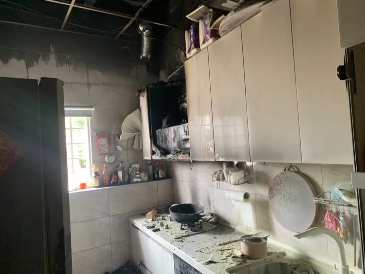 疑因廚房煮食不慎引發火勢。雲林縣消防局提供