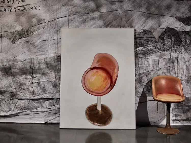 蔡明亮老椅子畫作。翻攝蔡明亮臉書