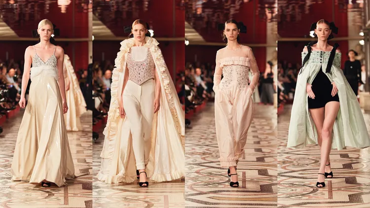 香奈兒2024/25秋冬高級訂製服大秀。品牌提供