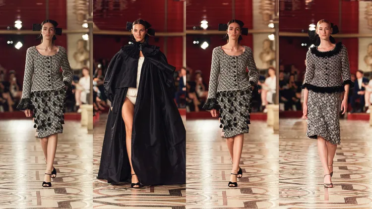 香奈兒2024/25秋冬高級訂製服大秀。品牌提供