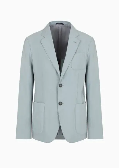 GA灰綠單排扣西裝外套，價格店洽。品牌提供