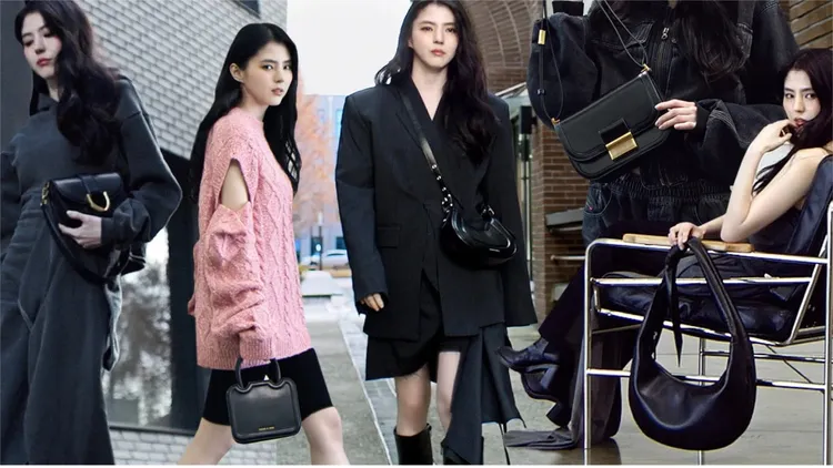 韓素希為新加坡時尚品牌CHARLES & KEITH換上5套造型搭配不同包款。品牌提供