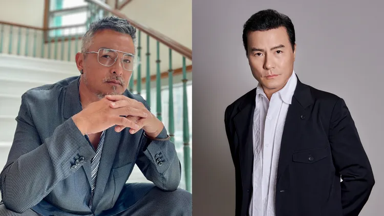 李銘順（左）、李銘忠首在台同框頒獎。台北電影節提供