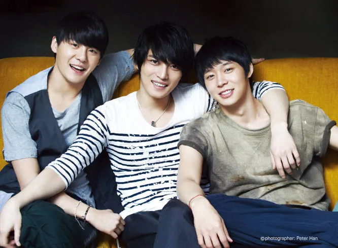 JYJ現在只剩下金俊秀（左起）、金在中，朴有天因醜聞退團。翻攝naver