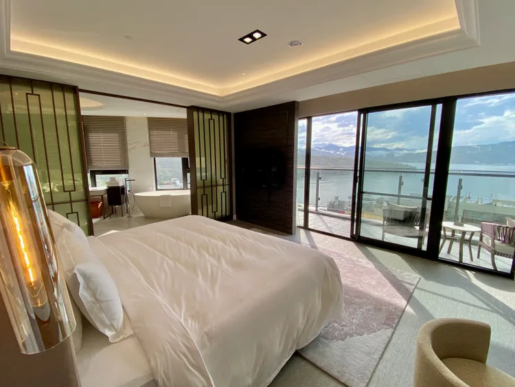視野最好的總統套房全館只有一間。莊偉祺攝