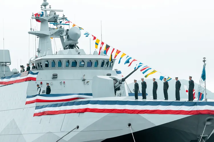 海軍塔江艦（舷號619）。總統府提供