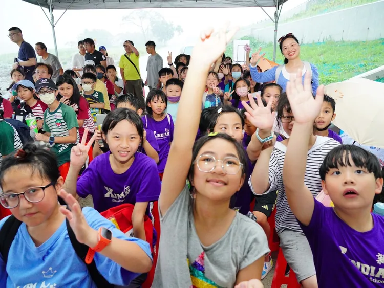 新店國小師生非常喜歡水漾學堂課程。水利局提供