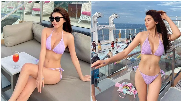 國道救援正妹張舒晴。翻攝自張舒晴臉書