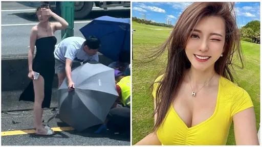 國道「高衩正妹」找到了!她還原救人過程 IG洩性感美照