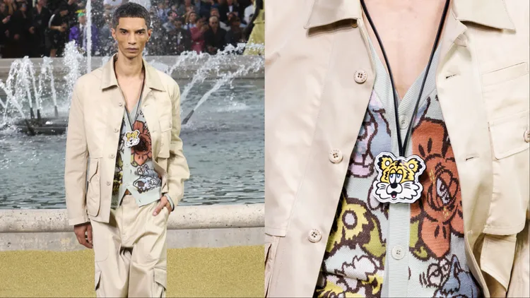 海棠花、老虎元素以插畫形式出現。品牌提供