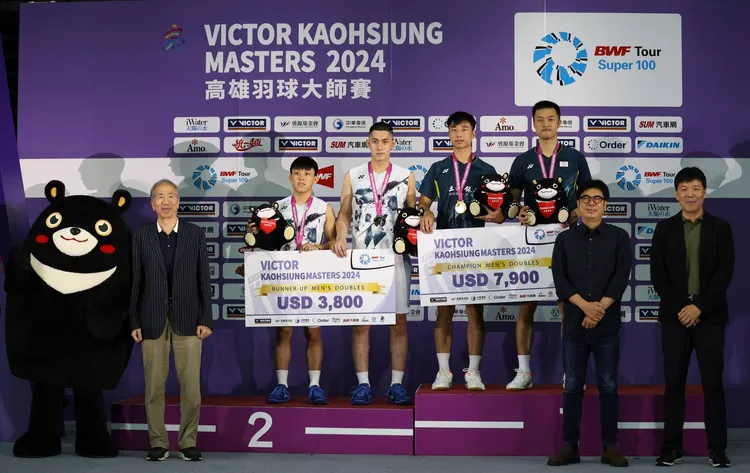 陳信遠與張課琦最終奪冠。羽協提供