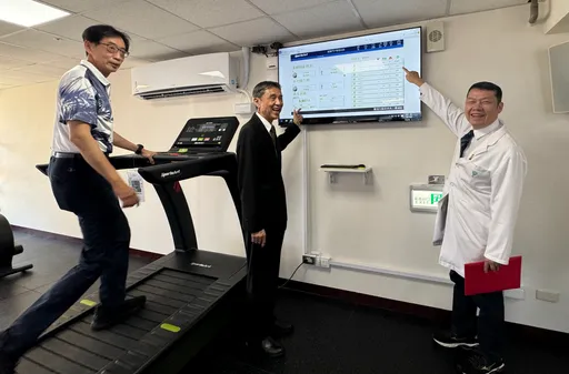 汗水不白流!奇美醫院體適能中心啟用 跑步運動還能發電